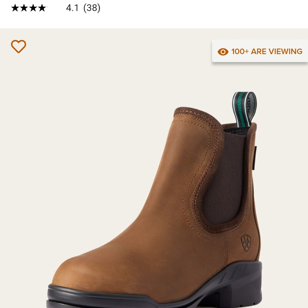Ariat Brown Leather Ankle Boots